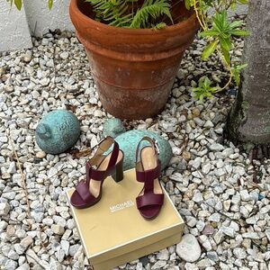 Michael Kors Women's Burgundy Heels